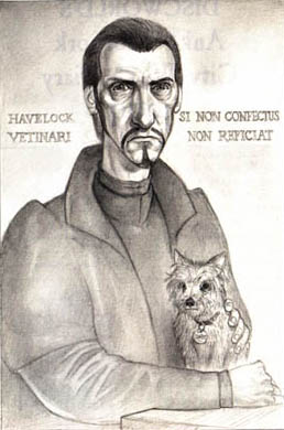 Lord Vetinari.  Art by Paul Kidby, used with permission.
